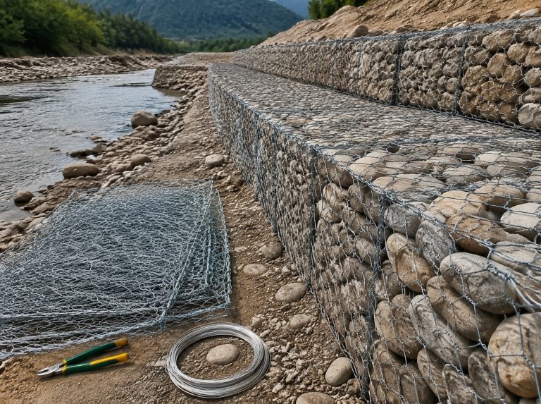 河道边坡石笼网